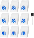 Vacuum Cleaner Bags Fit for Miele Classic C1 Complete C1 C2 C3 S227 S240 S270 S400 S2 S5 S8 Series, Include 9 Packs 3D Efficiency Airclean Bags with 3 Motor Protection Filters and 3 AirClean Filters