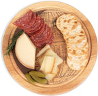 PICNIC TIME Star Wars Death Star Circo Cheese Board and Knife Set, Charcuterie Board Set, Wood Cutting Board, (Parawood)