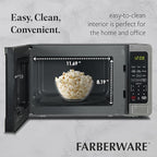 Farberware FMO07WLBKSS Microwave, 0.7 Cu. Ft, Stainless Steel