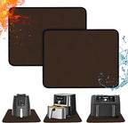 Heat Resistant Mats for Countertop - Fireproof 16x20in Heat Resistant Mats for Air Fryer - Kitchen Countertop Protector for Air Fryer, Coffee Maker, Stand Mixer, Toaster, Oven Brown - 2PCS