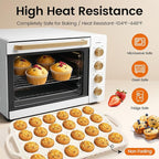 Silicone Muffin Pan with Metal Reinforced Frame - Mini Muffin Pan for Homemade Muffins, Cupcakes, and Bread, Oven and Dishwasher Safe - Set of 2, 6-Cup and 24-Cup