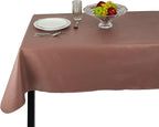 Yourtablecloth Heavy Duty Vinyl Rectangle or Square Tablecloth – 6 Gauge Heavy Duty Tablecloth – Flannel Backed – Wipeable Tablecloth with Vivid Colors & Many Sizes 52 x 70 Sky Blue