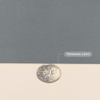 Leather Desk Mat,1.8mm Thick,15.75x63 Inch Desk Cover,Desk Protector Mat,Dresser Cover Top,Leather Table Cover,Side Table Cover,Office Desk Cover(Off White+Light Gray,15.75x63)