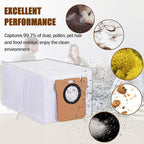 8 Pack Dust Bags Compatible with Dreametch L20 Ultra L10 Ultra L10s Ultra X10 Plus X20 Pro S10 Pro Robot Vacuum, Self-Emptying Base Vacuum Bags Replacement Accessory Parts