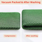 Homaxy 100% Cotton Waffle Weave Kitchen Dish Towels, Ultra Soft Absorbent Quick Drying Cleaning Towel, 13 x 28 Inches, 8-Pack, Grass Green