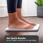 Greater Goods Digital AccuCheck Bathroom Scale for Body Weight, Capacity up to 400 lbs, Batteries Included, White