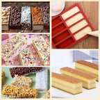 8 Cavity Rectangle Silicone Molds For Food，1 Inch Deep Chocolate Bar Baking Mold，Homemade Granola Bar/Cereal Protein Energy/Candy Bar - Set of 1