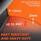 22" Silicone Griddle Mat Cover for Blackstone, Heavy Duty Silicone Cover, All Year Round Griddle Top Protective Mat for Black Stone Accessories