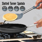 Silicone Spatulas set for kitchen use : Heat Resistant Turner & Slotted Silicone Spatula for Cooking, Non Toxic Kitchen Utensils, Ideal kitchen spatula turner for Eggs & Pancakes (Gray)