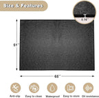 BBQ Grill Mat for Outdoor Grill, 65 x 51 inches Heavy Duty Thickened Under Grill Mats, Oil-Proof Waterproof Floor Protector for Deck and Patio