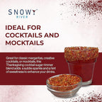Snowy River Thanksgiving, Cocktail & Margarita Sugar Rimmer - Vibrant Naturally Colored Sugar for Cocktail Rimming, Baking & Decorating, Medium Crystal - 80oz