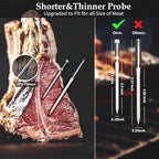 Dual-Probe Wireless Meat Thermometer for Grilling, Smoking, BBQ - Bluetooth Enabled Smart Grill Thermometer with 2 Probes, Digital Food Thermometer, 800ft Long Range,Cooking Thermometer for BBQ/Grill