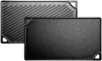 Lodge LDP3 Cast Iron Reversible Grill/Griddle (9.5" x 16.75") and Lodge Pan & Grill Scraper Set (2 Pieces)
