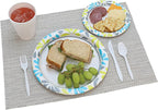 Genuine Joe Printed Paper Plates, 10" (Pack of 125)