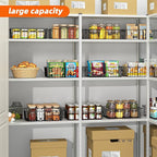 Simple Trending 12 Pack Extra Large Wire Storage Baskets, Pantry Organization for Cabinets, Metal Basket Kitchen, Garage
