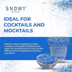 Snowy River Blue Dream, Cocktail & Margarita Sugar Rimmer - Vibrant Naturally Colored Sugar for Cocktail Rimming, Baking & Decorating, Medium Crystal - 16oz