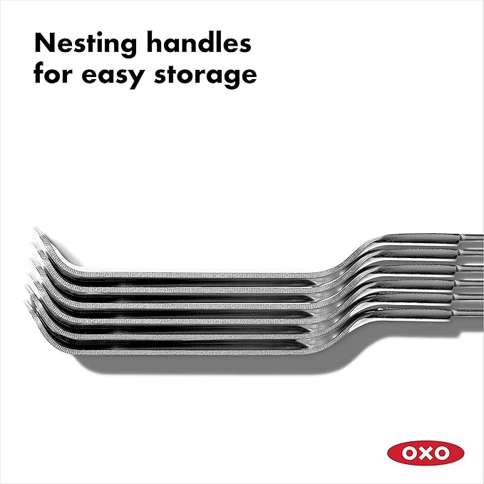 OXO Good Grips Grilling Tools, Stainless Steel Grilling Skewers - Set of 6