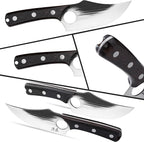 SHANGDAO Boning Knives, 6 ″ Viking Boning Knife for Meat Cutting, High-carbon steel Chopper Knife, Forged Blade & Wood Handle, Hand Forged Full Tang Knife