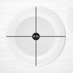PLASTICPRO 100 Count Disposable 6 Inch White Plastic Dessert Plates