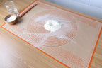 Silicone Pastry Mat 34'' By 26'' Extra Large Baking Mat with Measurements for Dough Rolling, Kneading Board, Kitchen Counter Mats, Perfect for Dough, Pastry, Fondant, Cookies, Bread, Pasta, Pizza