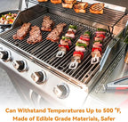 Dailyart Grill Mesh - Set of 5 Non-Stick Mesh Grill, Even Heating, Easy Clean-Up, Reusable and Durable, Perfect Mesh Grill Mat for Outdoor BBQ Accessories, Grill Topper for Outdoor Grill