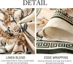 ISAENNE Designer Vintage Linen Square Table Cloth,Floral and Bird Pattern Elegant Tablecloths,Fall Wrinkle Resistant Home Decor Tablecloth for Dining Kitchen Party Christmas,67"*67"-Murad A