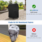 SunPatio 2 Burner Grill Cover 30 Inch, Heavy Duty Waterproof Small BBQ Cover Compatible for Weber Spirit 210 Series, Charbroil, Kenmore Grills, Compared to Weber 7105 (Not Fit for Spirit II E-210)