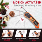 ThermoPro TP19H Digital Meat Thermometer for Cooking with Ambidextrous Backlit and Motion Sensing Kitchen Cooking Food Thermometer for BBQ Grill Smoker Oil Fry Candy Instant Read Thermometer