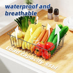 Simple Trending 6 Pack Large Wire Baskets for Organization, Metal Pantry Storage Baskets for Cabinet, Kitchen, Garage, Bathroom, Black