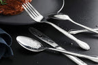 New Star Foodservice 58727 Rose Pattern, 18/0 Stainless Steel, Teaspoon, 6.2-Inch, Set of 12