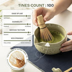 Matcha Whisk Set, 7 PCS Matcha Kit with Matcha Bowl with Spout, Bamboo Matcha Whisk and Scoop, Matcha Accessories & Sifter – Complete Matcha Set for Tea Lovers, Matcha Gift Set (Green)