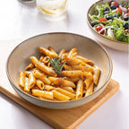 AmorArc 8.5'' Large Pasta Bowls, 36oz Ceramic Pasta Serving Bowls Set of 6 for Kitchen, Wide Bowls for Pasta,Salad,Oatmeal, Microwave Safe, Latte