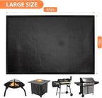 65 x 48 inch Under Grill Mats for Outdoor Grill - Fireproof Grill Mats for Outdoor Grill Deck and Grass Protector - Water Resistant & Oil Proof- Easy to Clean Fire Pit Mat, Fireplace Mat