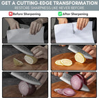 Rolling Knife Sharpener with Adjustable 10° to 40° Options and Adjustable Grinding Height, Knife Sharpener Kit, Roller Knife Sharpening System