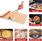 UBeesize 2 Pack Nonstick Copper Grilling Mats for 36 Inch Blackstone Griddle, Resuable Cooking Mat for Grilling, BPA and PFOA Free Heavy Duty BBQ Grill Mats, Griddle Accessories Kit -36 x 17.8 Inch