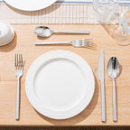 KINGSTONE Silverware Set, 60-Piece Flatware Cutlery Set Premium Stainless Steel, Service for 12, for Kitchen, Home, Wedding, Party, Mirror Polished and Dishwasher Safe