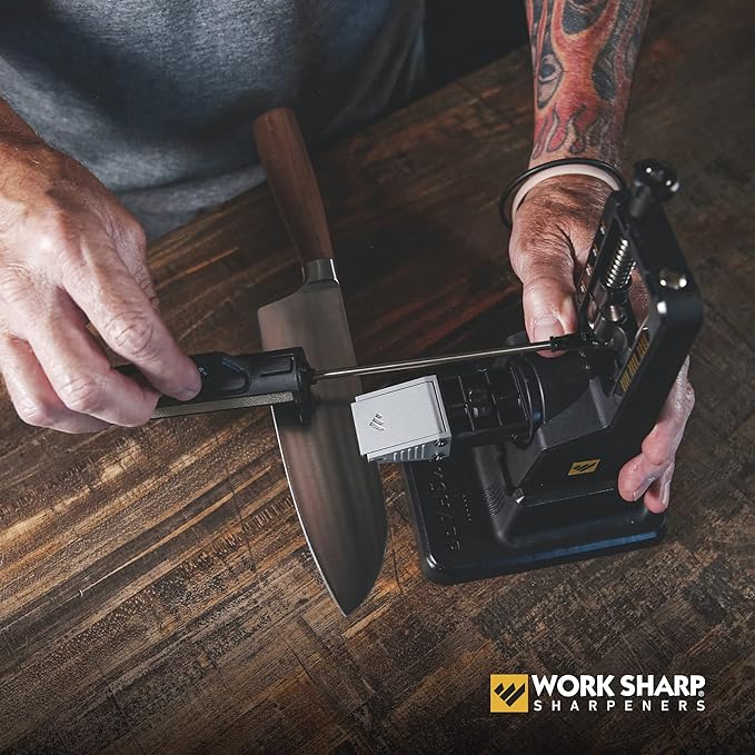 Work Sharp Precision Adjust Elite Set Knife Sharpener value combo bundle with the Guided Field Knife Sharpener
