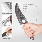 Matsato Chef Knife - Perfect Kitchen Knive for Cooking, Chopping. Japanese Steel Knife for Home, BBQ. For Balance & Control, 6.3 Inch