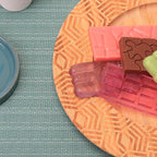 Thin Chocolate Bar Molds, 6 Shapes Break Apart Chocolate Molds Silicone for Candy/Gummy/Wax Melts/Resin, 2 Pcs Fruit Snack Molds for Fondant/Jelly/Desserts