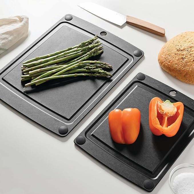 Epicurean - 505-151102003 Epicurean All-In-One Cutting Board with Non-Slip Feet, 14.5" × 11.25", Slate/Black
