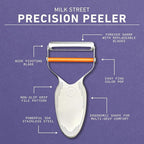 Milk Street Precision Peeler, Stainless Steel Vegetable Peelers with Replaceable Blades, Durable and Dishwasher Safe Potato Peeler for Tough Veggie Peeling