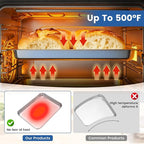 6 Pack Stainless Steel Baking Sheet Pans, 9" L × 7" W × 1" H Cookie Sheets for Toaster Oven, Rust-Resistant, Dishwasher Safe