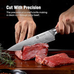 YOTSUBA Kitchen Knives Set 3 PCS, Ultra Sharp Chef Knife Set High Carbon Stainless Steel Blade, for Home & Restaurant Use, With Smooth Ergonomic Handle and Stylish Premium Gift Box