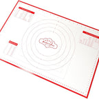 Silicone Pastry Mat Small 15 x 10 in Nonstick Dough Rolling Mat with Measurements Inch and cm Circles Conversion Charts BPA Free Heat Resistant to 450 F Dishwasher Safe