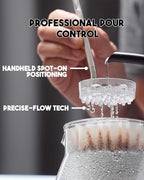 MELODRIP Pour Over Coffee Tool for Cleaner and Sweeter Brewing (Polished Handle and Clear Dish)