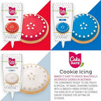 Cake Mate Patriotic Decorating Kit – Red & Blue Decorating Sugar (2.25 oz), Red, White & Blue Sprinkles (1.75 oz), Red, White & Blue Cookie Icing (7 oz) – Cookie, Cake, Cupcake & Dessert Decorating