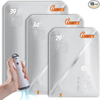 Vacuum Seal Bags for Clothing with Rechargeable Cordless Pump, 18 Pack Vacuum Storage Space Saver Bags, Compression Packing Seasonal Storage for Clothes Bedding Blanket Pillows Comforters