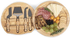 PICNIC TIME Star Wars Mandalorian Grogu Circo Cheese Board & Knife Set, Charcuterie Board Gift with 4 Stainless Steel Tools, Wooden Cutting Board for Cheese, Meat & Crackers, Housewarming (Parawood)