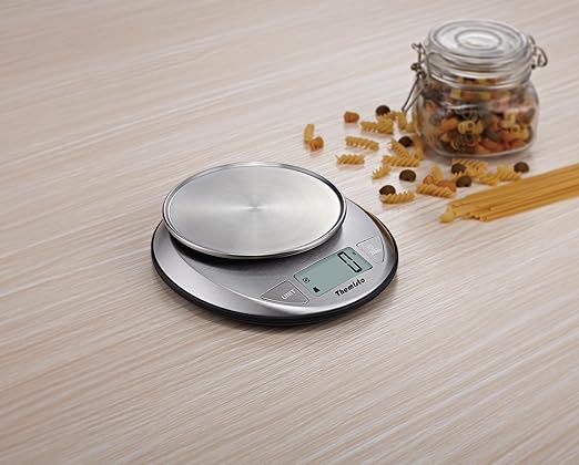 Themisto TH-WS20 Digital Kitchen Weighing Scale Stainless Steel (5Kg)