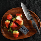 Santoku Knife 5" inches-Japan 8C Super Steel 67 Layer Damascus Steel-Sharp Kitchen Knife-Full Tang ABS Anti-Skid Handle utility knife Cooking Knife with Luxury Gift Box